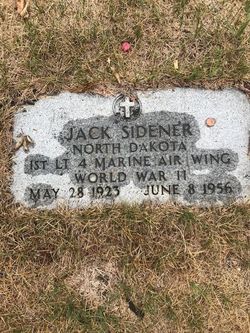 First Lieutenant Jack James Sidener grave marker photo