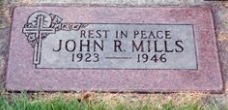 John Rodney Mills grave marker photo