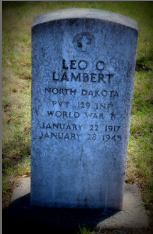 Private Leo Clive Lambert grave marker photo