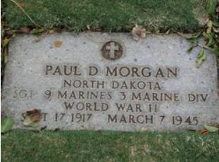 Sergeant Paul D Morgan grave marker photo