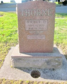 Private Wilbur D. Thorne gravestone photo